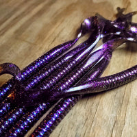 VooDoo Plum Sorcery 10" Ribbon Tail Premium Series (6pk) - 99 Strikes Fishing Co